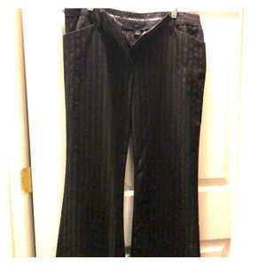 Black w/ Gold Pinstripe Express Editor Pants